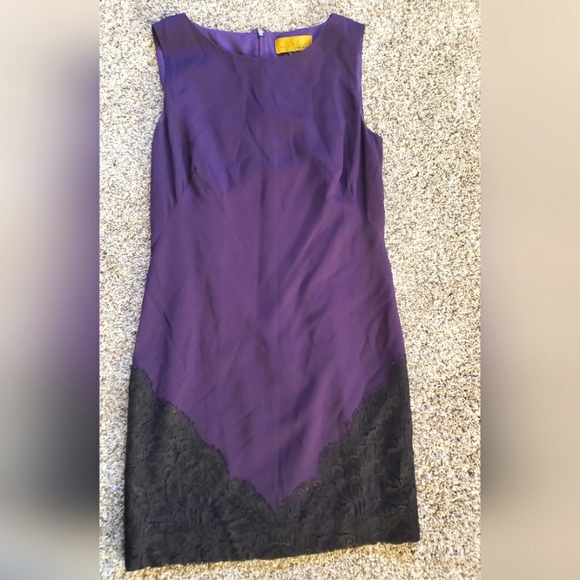 Nicole Miller | Lace A-line Dress - Picture 1 of 4